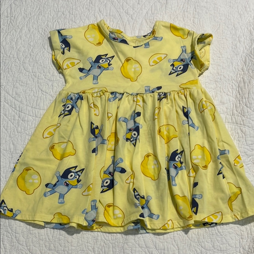 Yellow Bluey dress